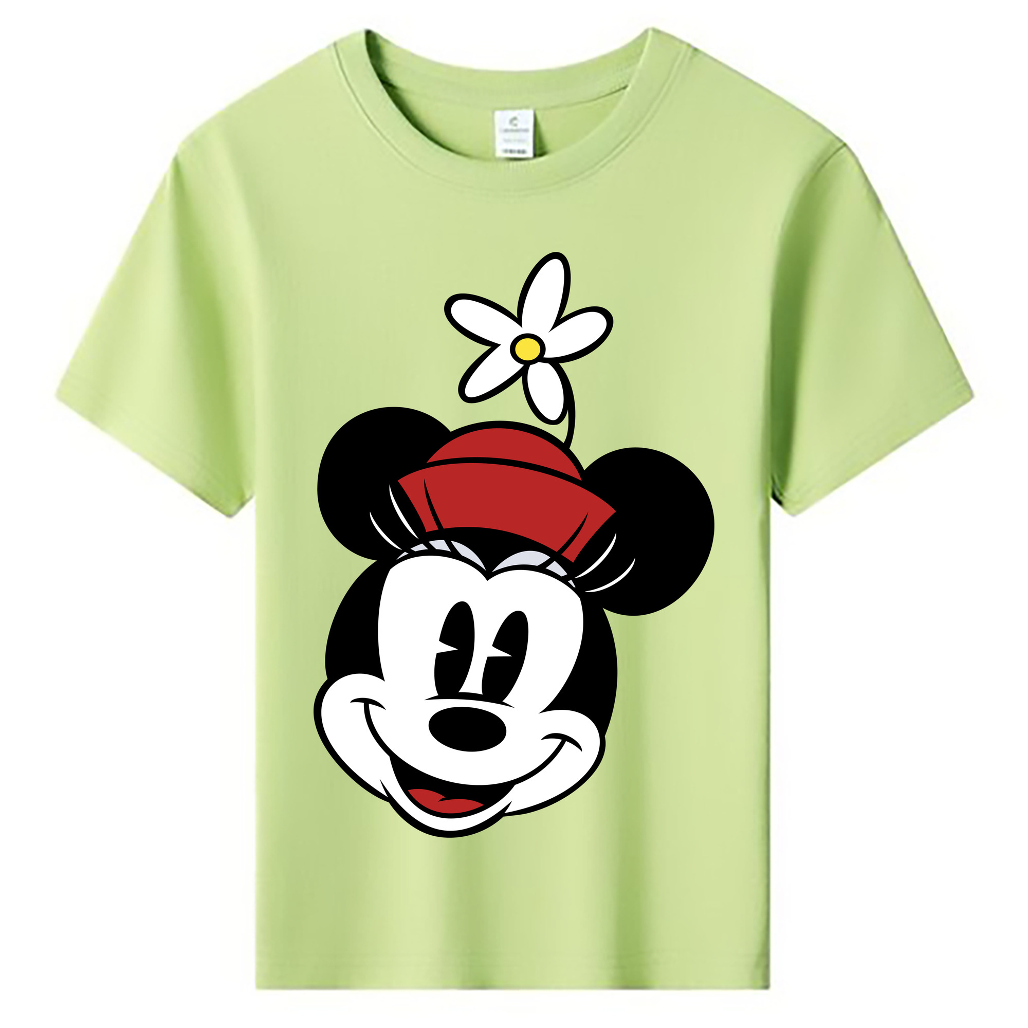 ミッキーマウス Mickey Mouse 綿100％キッズTシャツ（フロントプリント）
